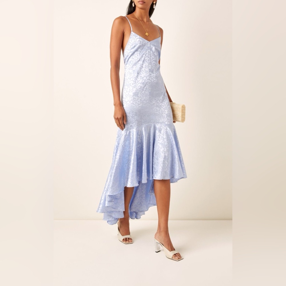 Atoir Jacquard Slip Dress in Periwinkle Size 4 Dress (Tailored to fit a Size 2)